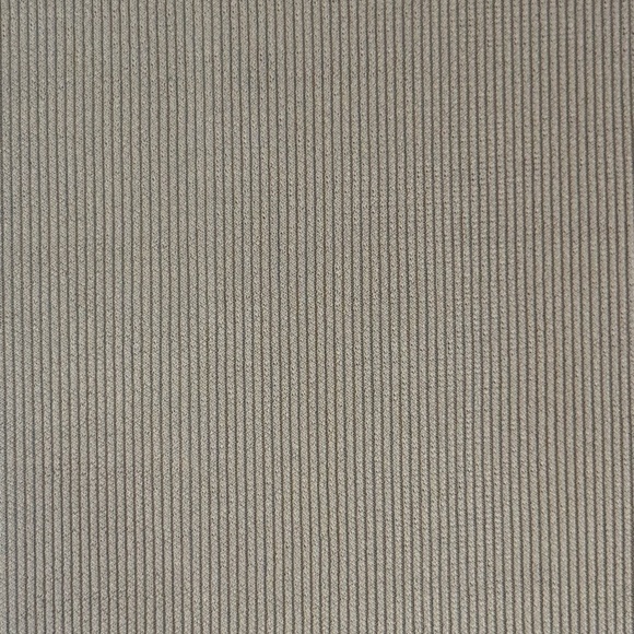 Zara Ribbed Taupe V-Neck Tee - Picture 3 of 5